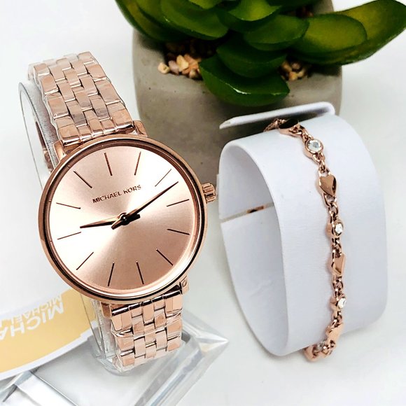 Nwt Michael Kors Mini Pyper Watch Gift 